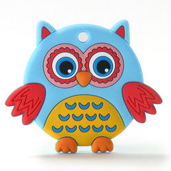 Cat Kitten Silicone Baby Teether animal BPA livre para sair os dentes da criança
