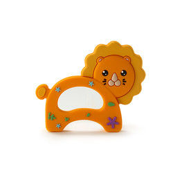 Cat Kitten Silicone Baby Teether animal BPA livre para sair os dentes da criança