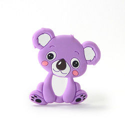 Cat Kitten Silicone Baby Teether animal BPA livre para sair os dentes da criança
