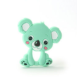 Cat Kitten Silicone Baby Teether animal BPA livre para sair os dentes da criança