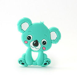 Cat Kitten Silicone Baby Teether animal BPA livre para sair os dentes da criança