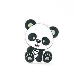Cat Kitten Silicone Baby Teether animal BPA livre para sair os dentes da criança