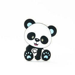 Cat Kitten Silicone Baby Teether animal BPA livre para sair os dentes da criança