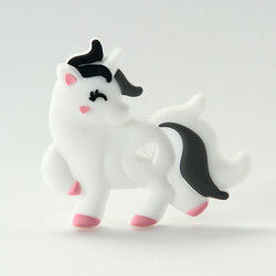Cat Kitten Silicone Baby Teether animal BPA livre para sair os dentes da criança
