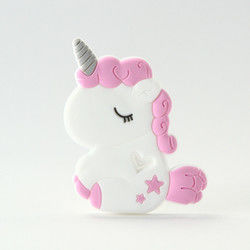 Cat Kitten Silicone Baby Teether animal BPA livre para sair os dentes da criança