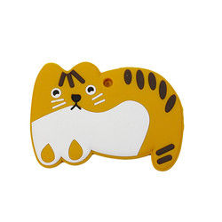 Cat Kitten Silicone Baby Teether animal BPA livre para sair os dentes da criança