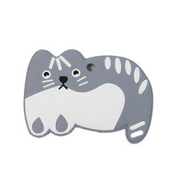 Cat Kitten Silicone Baby Teether animal BPA livre para sair os dentes da criança