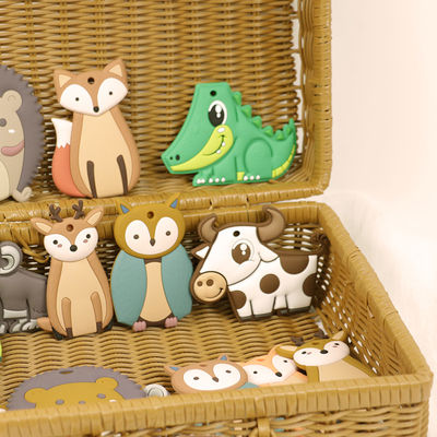 Material animal macio do produto comestível do silicone de Teether do bebê para a criança