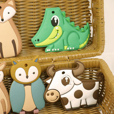 Material animal macio do produto comestível do silicone de Teether do bebê para a criança