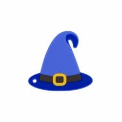 Bebê Teether do silicone do chapéu das bruxas de Dia das Bruxas colorido para acalmar a dor sair os dentes