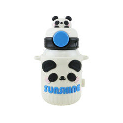 garrafa de garrafa térmica 550ml de aço inoxidável animal com tampa do silicone