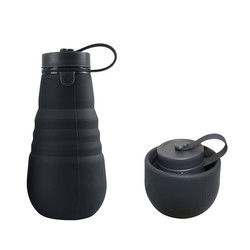 Garrafa bebendo BPA do silicone dobrável Leakproof livre para o acampamento do curso