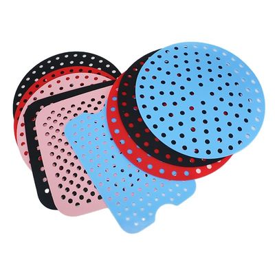 Grupo reusável feito sob encomenda do Kitchenware do silicone, almofada do silicone da frigideira do ar em volta da forma quadrada