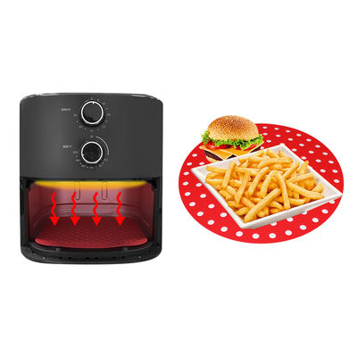 Grupo reusável feito sob encomenda do Kitchenware do silicone, almofada do silicone da frigideira do ar em volta da forma quadrada