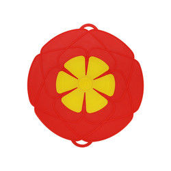 O dobro de Pan Lid Cover Reusable With do silicone do produto comestível pendura cozinhando