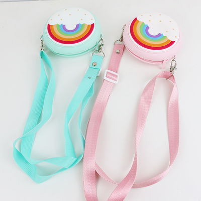 Mala a tiracolo de Mini Rainbow Custom Made Silicone para o bebê da criança