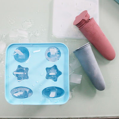 Material do silicone de Tray With Food Grade Soft do molde do gelado da família DIY