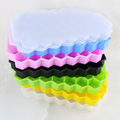 Molde livre do cubo de gelo do favo de mel de BPA, bandejas de borracha do cubo de gelo do produto comestível