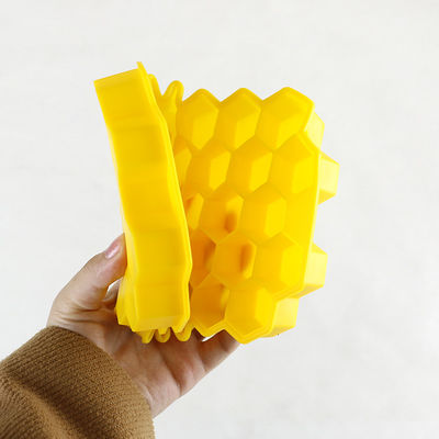 Molde livre do cubo de gelo do favo de mel de BPA, bandejas de borracha do cubo de gelo do produto comestível