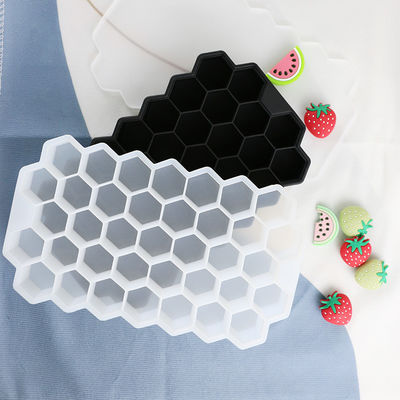 Molde livre do cubo de gelo do favo de mel de BPA, bandejas de borracha do cubo de gelo do produto comestível