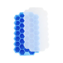 OEM de borracha macio livre de Tray With Lid Honeycomb Shape do cubo de gelo do PVC
