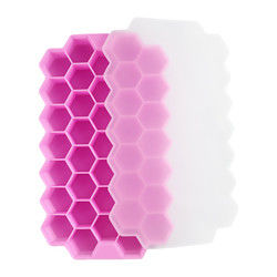 Molde livre do cubo de gelo do favo de mel de BPA, bandejas de borracha do cubo de gelo do produto comestível