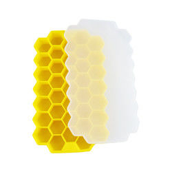 Molde livre do cubo de gelo do favo de mel de BPA, bandejas de borracha do cubo de gelo do produto comestível