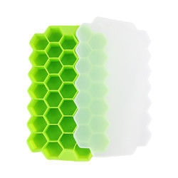 Molde livre do cubo de gelo do favo de mel de BPA, bandejas de borracha do cubo de gelo do produto comestível
