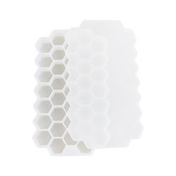 Molde livre do cubo de gelo do favo de mel de BPA, bandejas de borracha do cubo de gelo do produto comestível