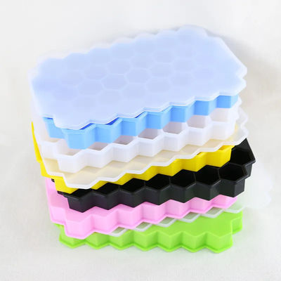 Favo de mel de 37 células o silicone personalizado molda BPA livre com logotipo feito sob encomenda