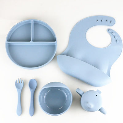 Silicone da segurança livre de BPA que janta o grupo, a bacia do silicone e o OEM do grupo da colher