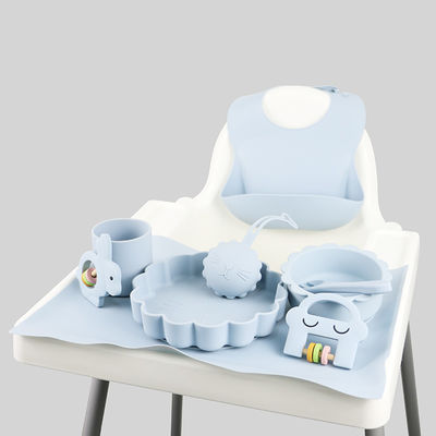 grupo de alimentação do bebê do silicone dos PCes 1Set 8 cor sustentável de Pantone