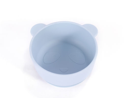 Cartoon Designing Bear Panda Forma Bebê Silicona Sopa de Alimentação Desagradável Com Customize Logo