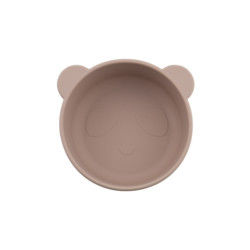 Cartoon Designing Bear Panda Forma Bebê Silicona Sopa de Alimentação Desagradável Com Customize Logo