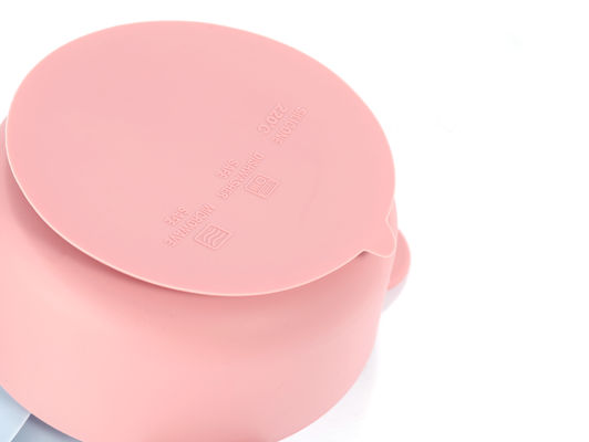 A bacia bonito do silicone do produto comestível ajustou-se impermeável para a alimentação do bebê