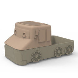 O carro bonito da placa da sução do silicone dos desenhos animados dá forma para o bebê que come o alimento