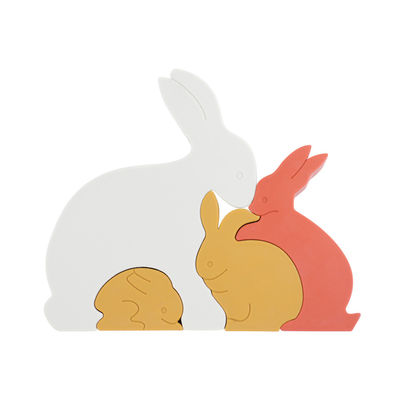 Enigma Eco de Bunny Rabbit Silicone Toddler Jigsaw amigável para o bebê