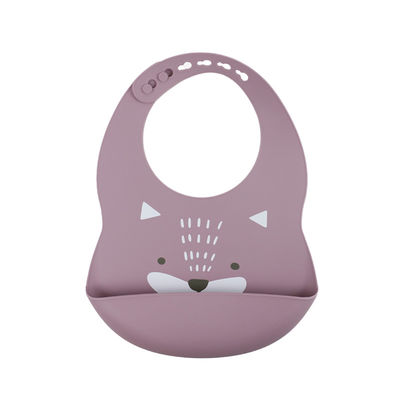 Costume do babador do silicone do bebê da cor de Pantone com impressão animal bonito da preguiça