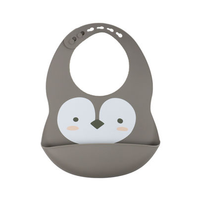 Costume do babador do silicone do bebê da cor de Pantone com impressão animal bonito da preguiça