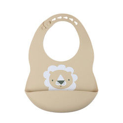 Costume do babador do silicone do bebê da cor de Pantone com impressão animal bonito da preguiça