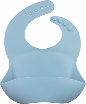 Delicado seguro do babador ajustável do coletor do silicone para a alimentação das crianças do bebê