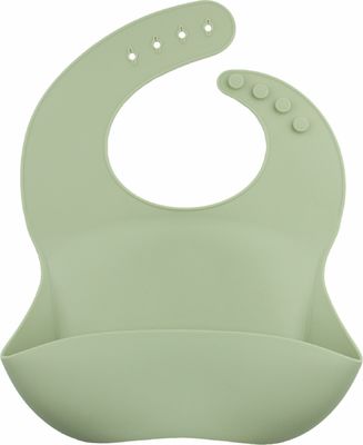 Delicado seguro do babador ajustável do coletor do silicone para a alimentação das crianças do bebê