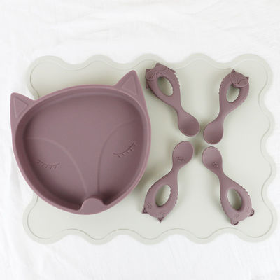 O silicone feito sob encomenda das crianças da cor de Pantone coloca a esteira para a criança que janta a alimentação