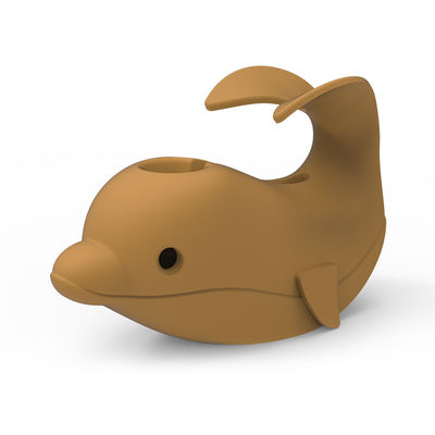 A segurança animal do torneira de banheira da forma do silicone cobre o delicado seguro para o bebê