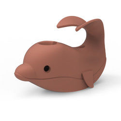 A segurança animal do torneira de banheira da forma do silicone cobre o delicado seguro para o bebê