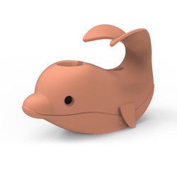 A segurança animal do torneira de banheira da forma do silicone cobre o delicado seguro para o bebê