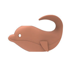 Silicone feito-à-medida bonito, tampa do bico da banheira com forma do golfinho do rinoceronte
