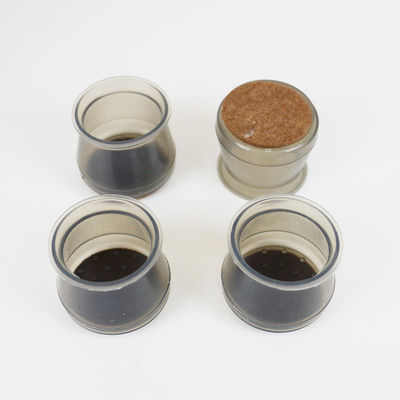 Silicone feito-à-medida amigável de Eco, protetores de pé de borracha macios da cadeira do silicone