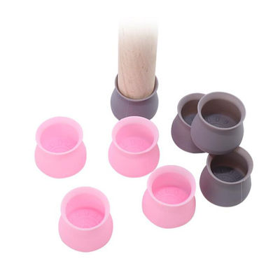 Silicone feito-à-medida amigável de Eco, protetores de pé de borracha macios da cadeira do silicone