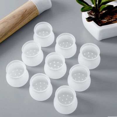 Silicone feito-à-medida amigável de Eco, protetores de pé de borracha macios da cadeira do silicone